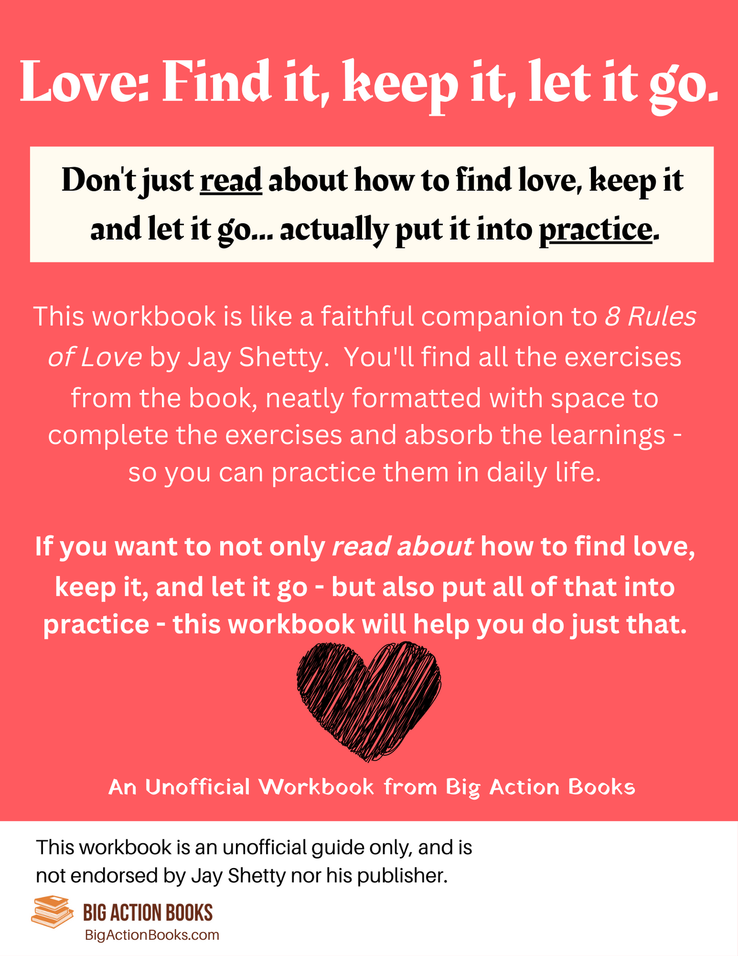 Workbook For Jay Shetty's 8 Rules of Love