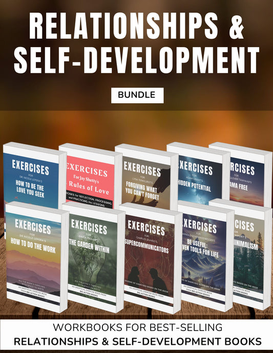 Relationships and Self-Development Workbooks Bundle